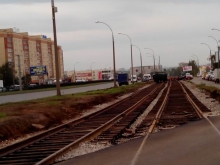 В Набережных Челнах приступили к строительству трамвайной развязки.